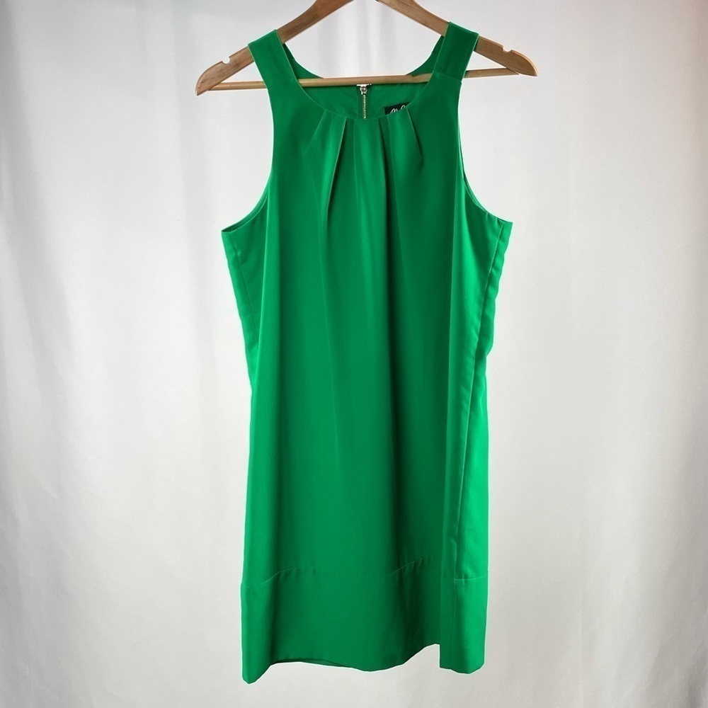Oleg Cassini Sleeveless Sheath Dress in Green‎ Size 6